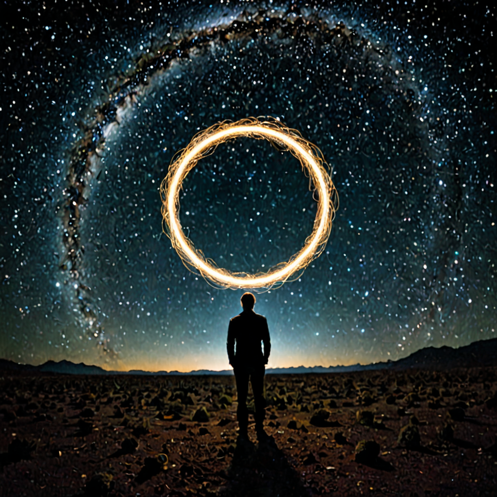 AI-generated surreal art for: Event Horizon Correspondence