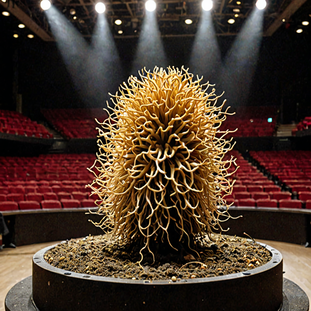 AI-generated surreal art for: The Efficiency of Mutual Mycelial Integration