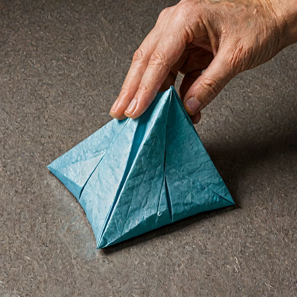 AI-generated surreal art for: Origami Instructions for Soul Containment