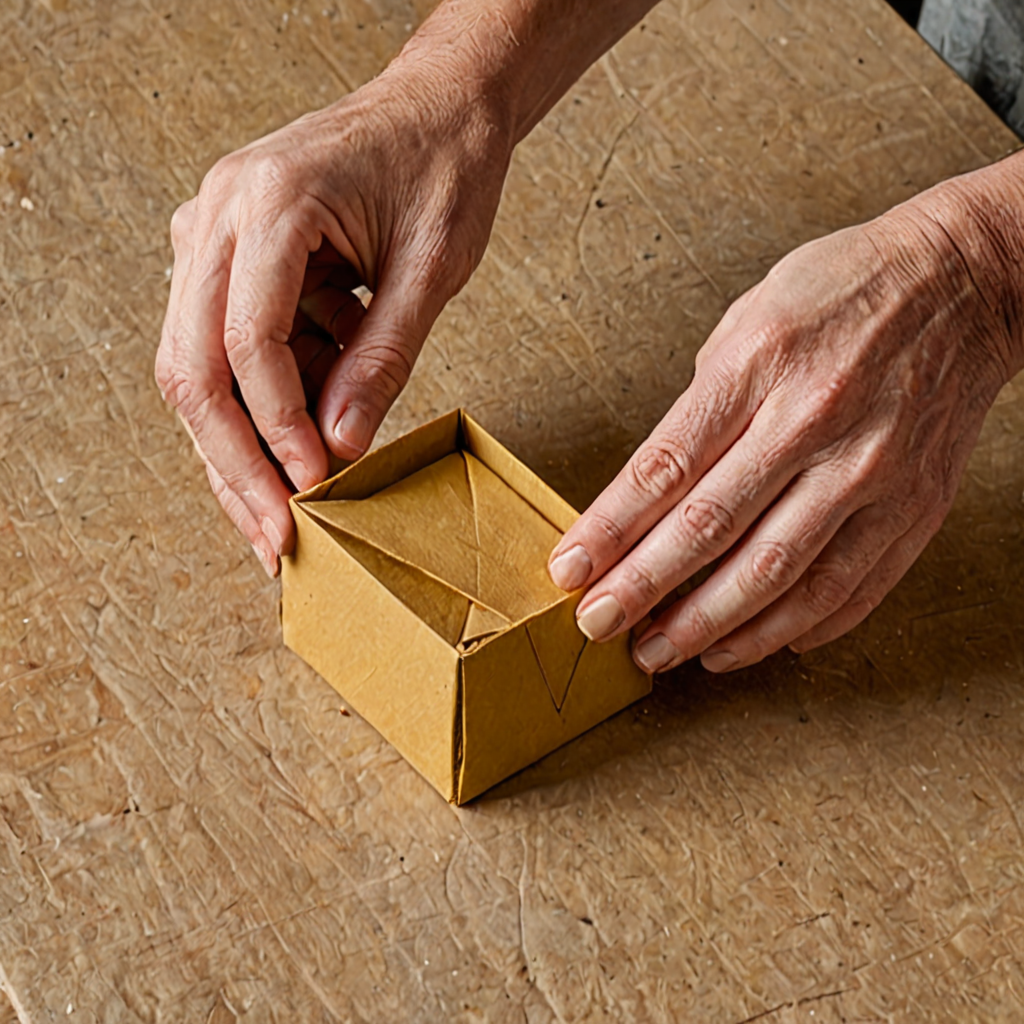AI-generated surreal art for: Folding the Interior: A Matchbox Guide