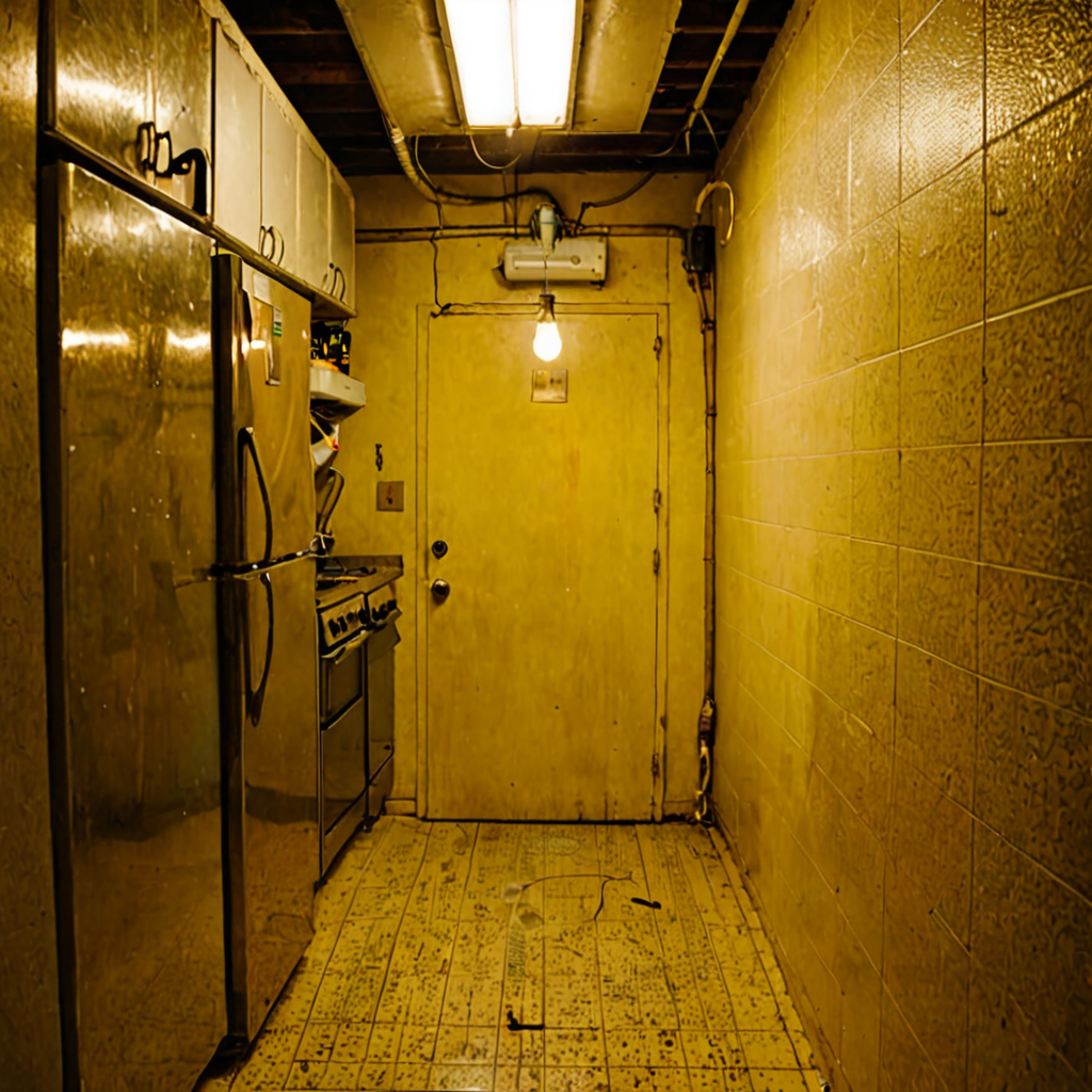 AI-generated surreal art for: Freezer Light After Hours