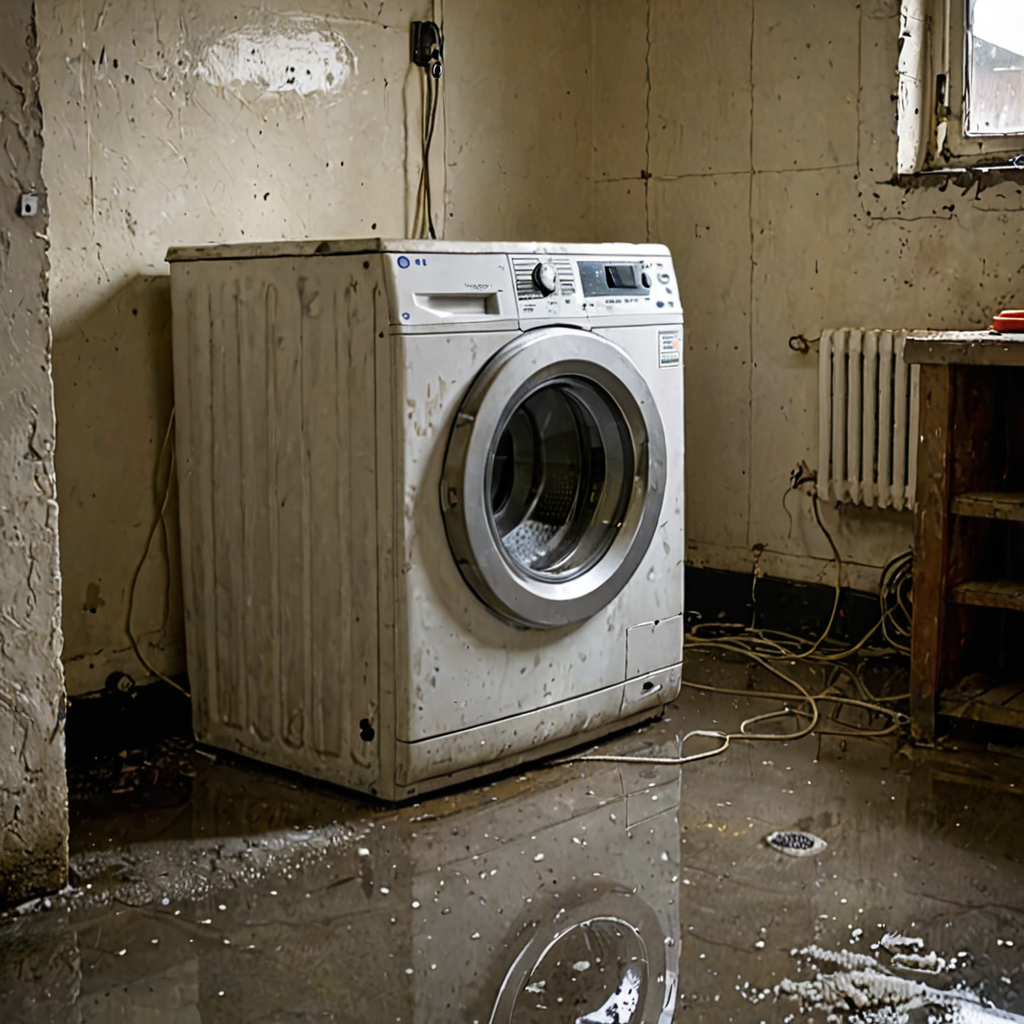 AI-generated surreal art for: Washing Machine Cycle Pause