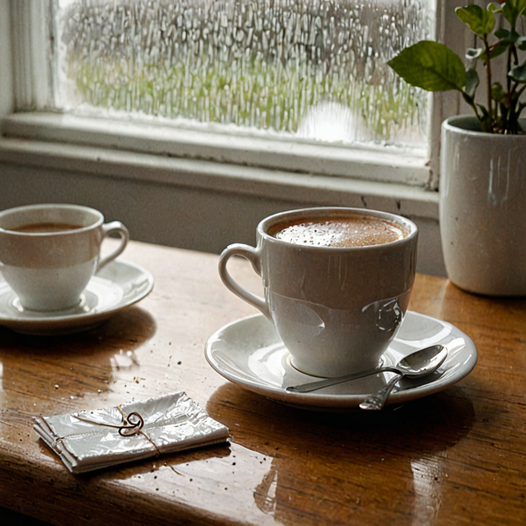 AI-generated surreal art for: Corner Cup Morning Routine