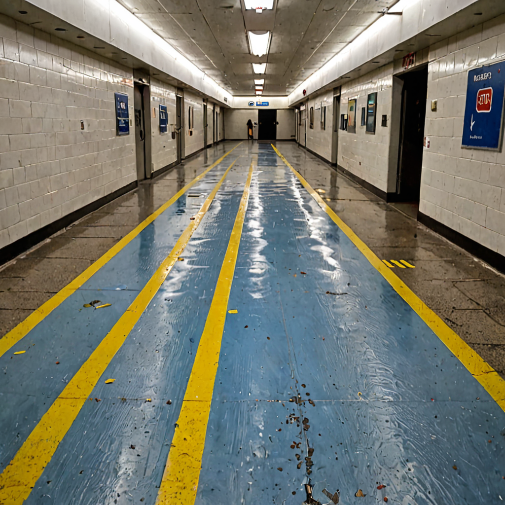 AI-generated surreal art for: Wet Paint Concourse Path